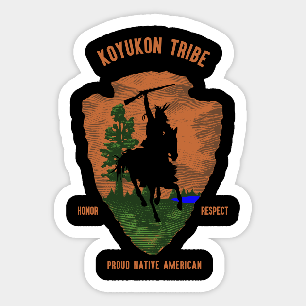 Koyukon Tribe Native American Indian Vintage Retro Arrow Koyukon